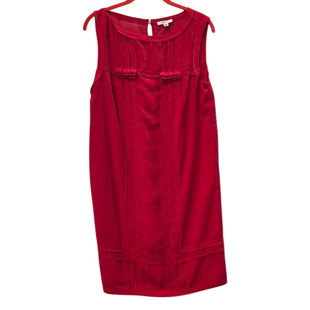 Sophie Max Red Sleeveless Dress Size Medium‎